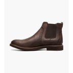 Nunn Bush Otis II Plain Toe Chelsea Boot Brown Crazy Horse 85091-215