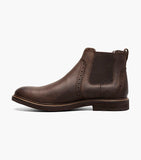 Nunn Bush Otis II Plain Toe Chelsea Boot Brown Crazy Horse 85091-215