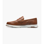 Nunn Bush Luca Moc Toe Penny Loafer Walking Shoes Cognac Multi 85103-229