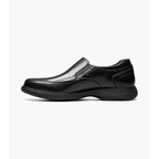Nunn Bush KORE Pro Bike Toe Slip On Shoes Soft Leather Black 84945-001