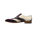 Stacy Adams Tristano Modified Bike Toe Oxford Shoes Purple Multi 25694-540