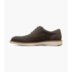 Nunn Bush Griff Suede Plain Toe Oxford Casual Shoes Gunmetal 85107-025