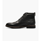Nunn Bush Odell II Wingtip Boot Lightweight Black Tumbled 85089-007
