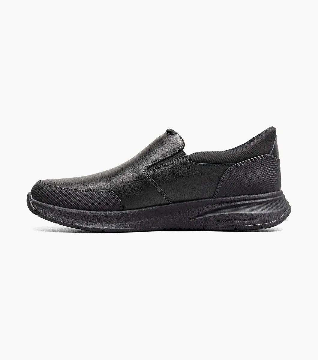 Nunn Bush KORE Taz EZ Hands-Free Moc Toe Slip-On Black 85192-001
