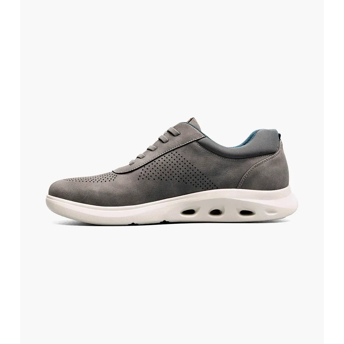 Nunn Bush Ponte Perf Toe Sneaker Gray Multi Lightwieght 85194-062