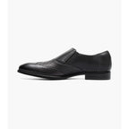 Stacy Adams Lockwood Wingtip Ornament Slip On Dress Shoes Black 25767-001