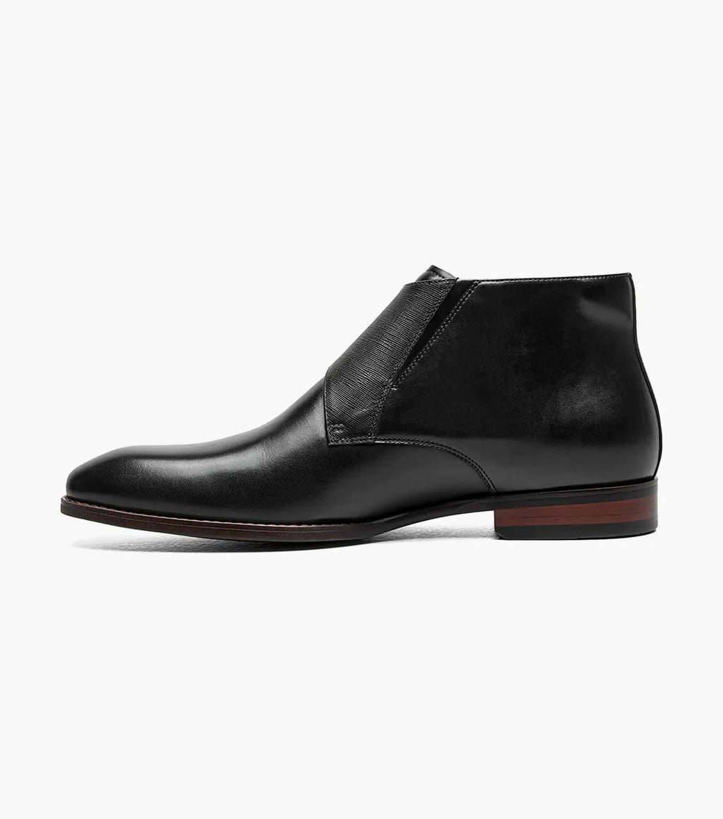 Stacy Adams Kaius Plain Toe Double Monk Strap Boot Black 25733-001