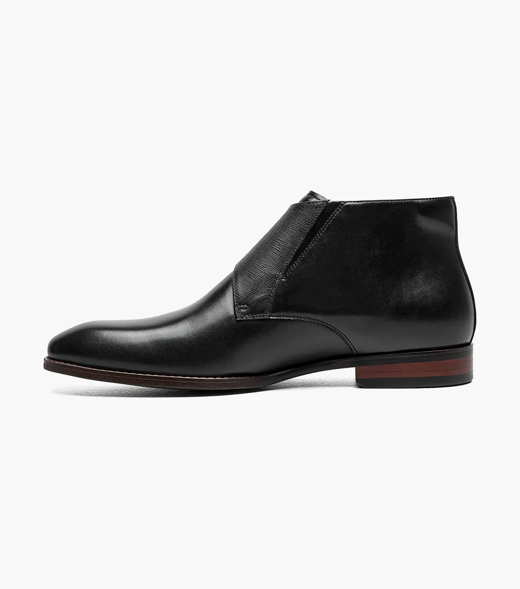 Stacy Adams Kaius Plain Toe Double Monk Strap Boot Black 25733-001