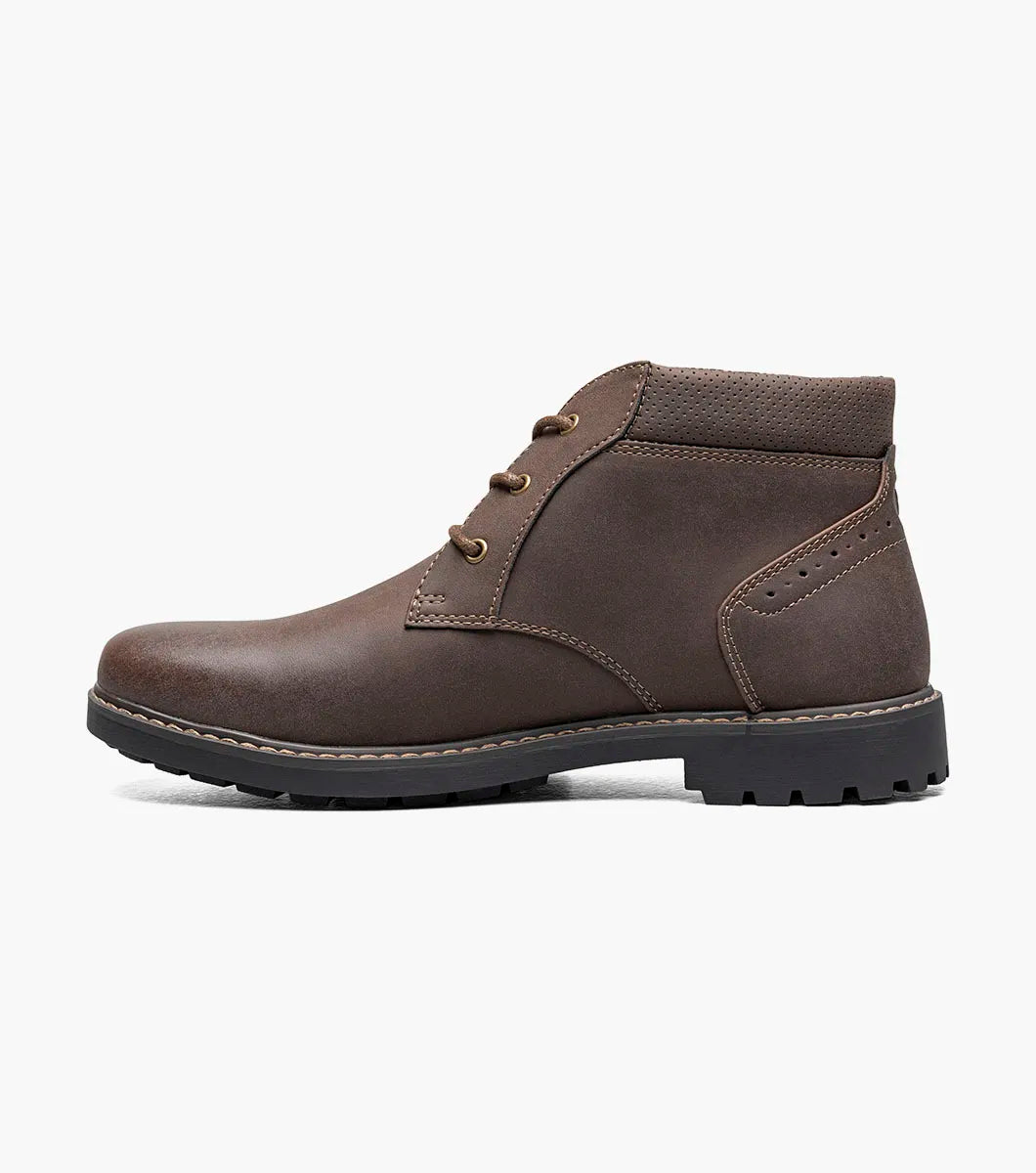 Nunn Bush Delton Plain Toe Chukka Boot Lightweight Brown 81708-200