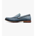 Stacy Adams Ridgely Moc Toe Slip On Casual Shoes Navy 25758-410
