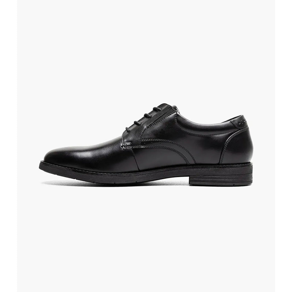Nunn Bush Fitz Flex Plain Toe Oxford 85181-005 Black Smooth