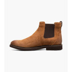 Nunn Bush Otis II Plain Toe Chelsea Boot Suede Tan 85091-240