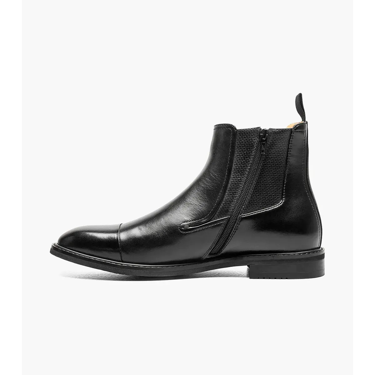 Stacy Adams Berkshire Cap Toe Side Zip Boot Black 25798-001