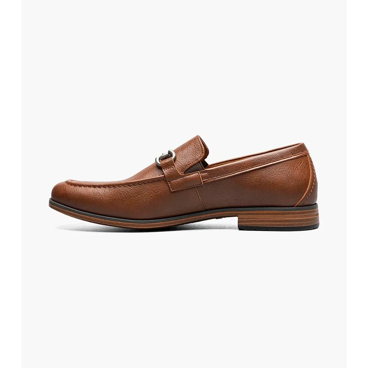 Stacy Adams Richmont Moc Toe Bit Slip On Shoes Cognac Tumbled 21567-222