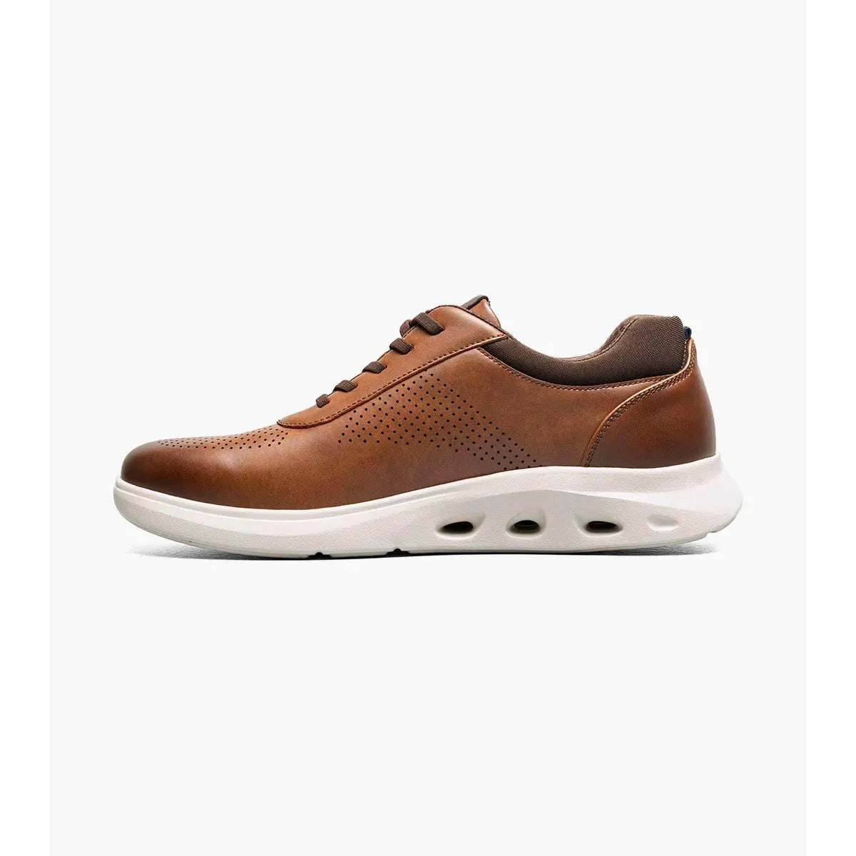 Nunn Bush Ponte Perf Toe Sneaker Cognac Multi Lightwieght 85194-229
