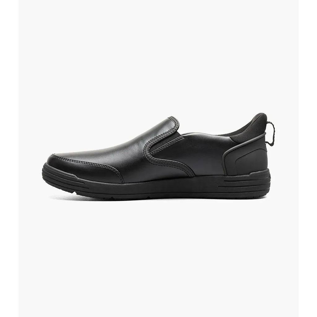 Nunn Bush KORE City Walk Work EZ Moc Toe Slip On Dressy Shoes Black 85162-001