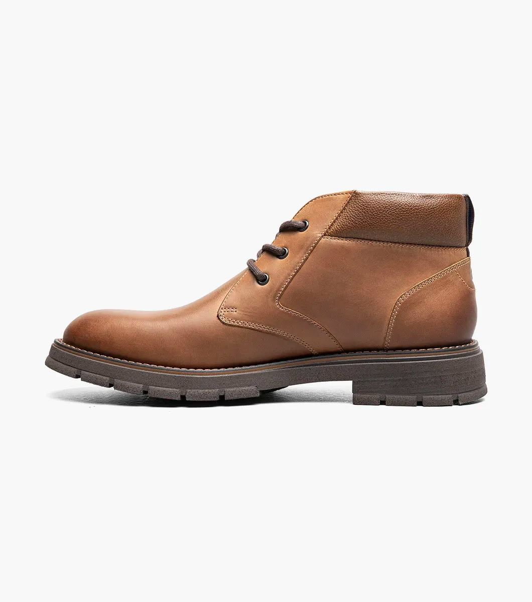 Nunn Bush Briggs Plain Toe Chukka Boot Tan Crazy Horse 85177-239