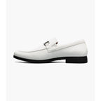 Stacy Adams Richmont Moc Toe Bit Slip On Shoes White Tumbled 21567-117