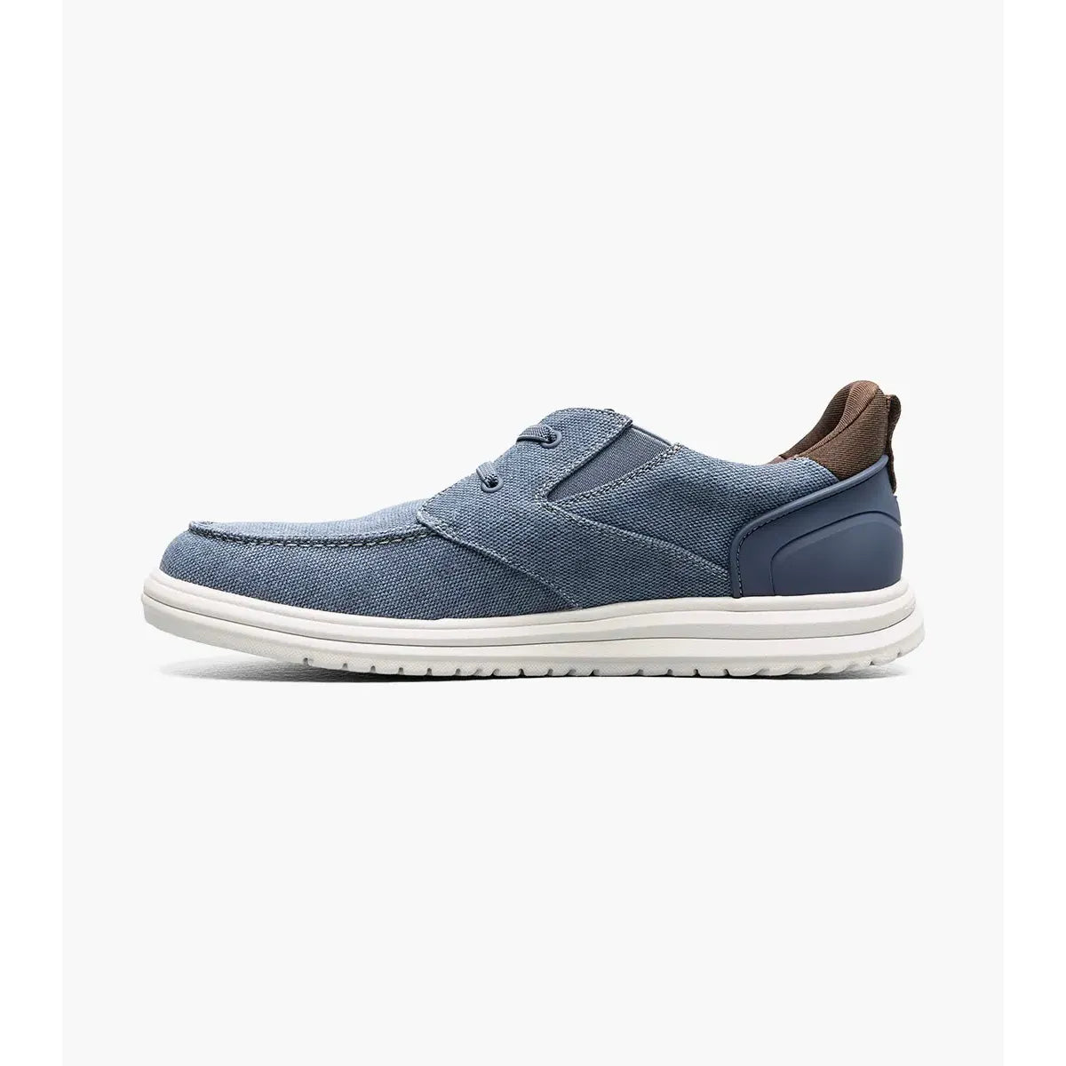 Nunn Bush Brew City EZ Hands Free Canvas Lace Moc Toe Slip On Navy 85164-492