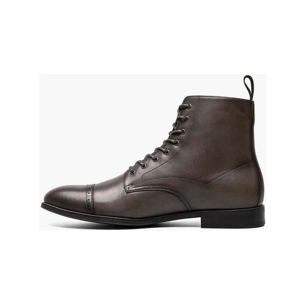 Stacy Adams Henry Cap Toe Lace Up Boot Leather Gray 25718-020