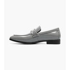 Stacy Adams Spratley Moc Toe Saddle Slip On Dress Shoes Gray 25686-020