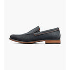 Stacy Adams Ridgely Moc Toe Slip On Casual Shoes Charcoal 25758-013