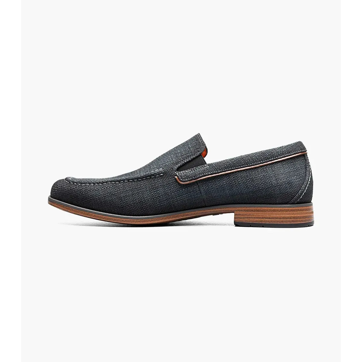 Stacy Adams Ridgely Moc Toe Slip On Casual Shoes Charcoal 25758-013