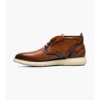 Stacy Adams Eastmont Plain Toe Elastic Lace Chukka Boot Cognac 25748-221