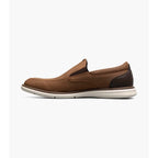 Nunn Bush Chase Casual Moc Toe Slip-On Walking Shoes Cognac Multi 85106-229
