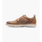 Stacy Adams Sebert Plain Toe Elastic Lace Up Walking Shoes Tan 25771-240