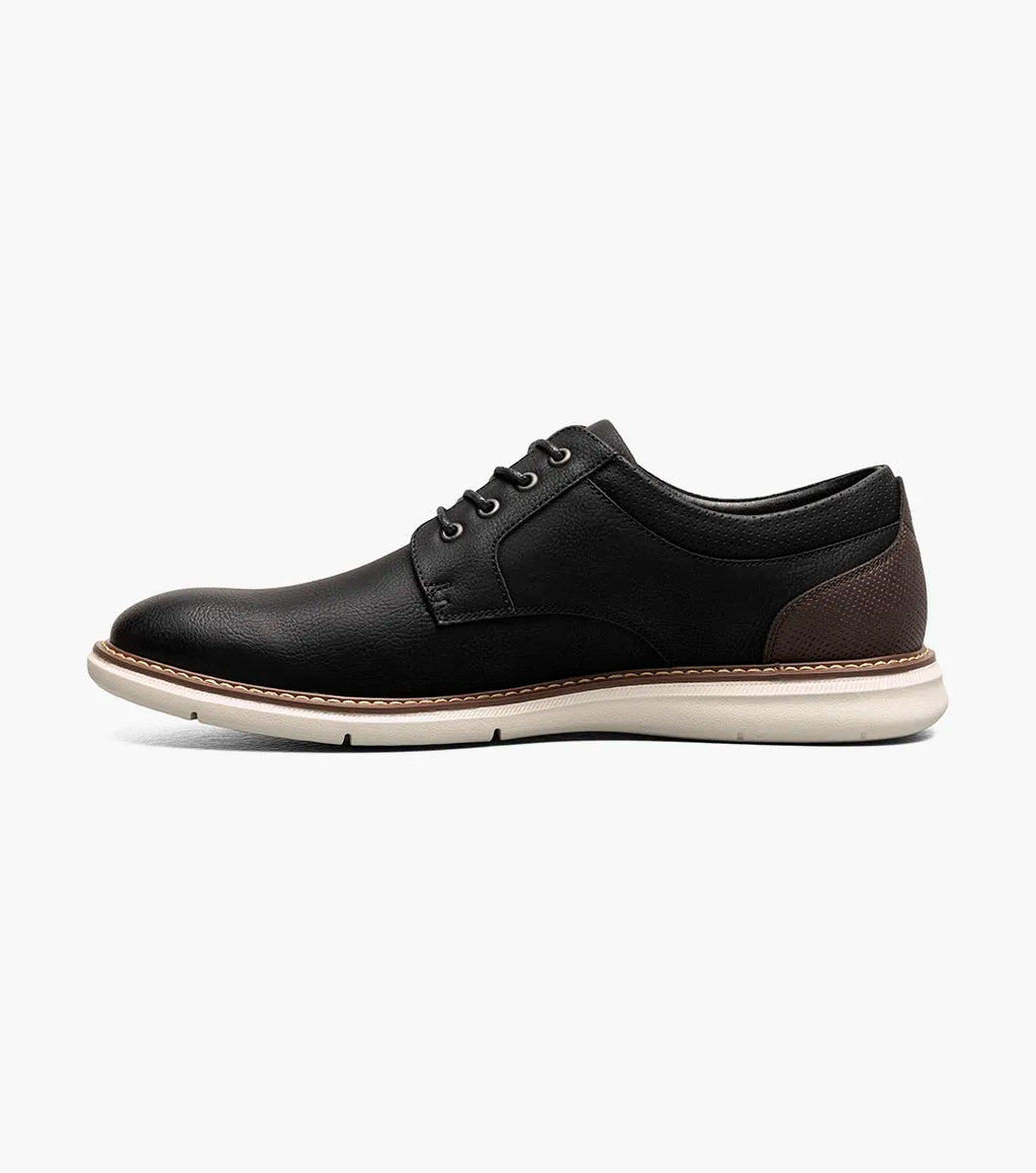 Nunn Bush Chase Casual Plain Toe Oxford Shoes Athletic Sole Black 85093-009