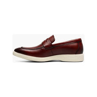 Stacy Adams Spencer Moc Toe Penny Slip On Burgundy 25673-601