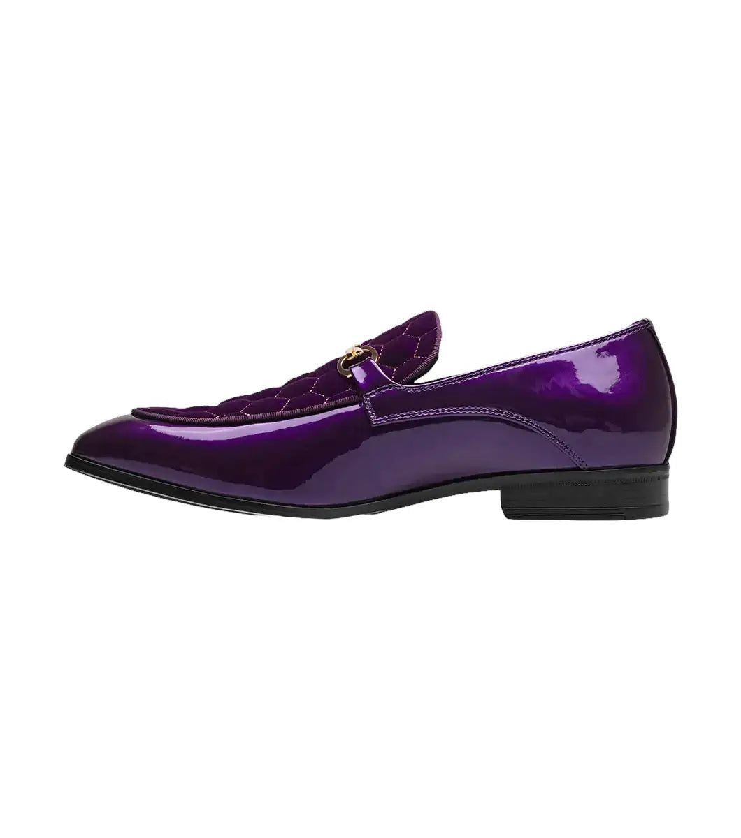 Stacy Adams Sprague Moc Toe Bit Slip On Shoes Purple 25732-542