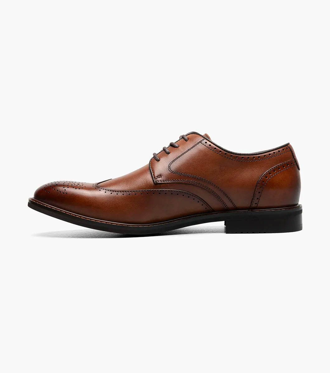 Stacy Adams Bennett Wingtip Oxford Classic Shoes Brandy 25752-226