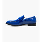 Stacy Adams Spratley Moc Toe Saddle Slip On Dress Shoes Royal 25686-432