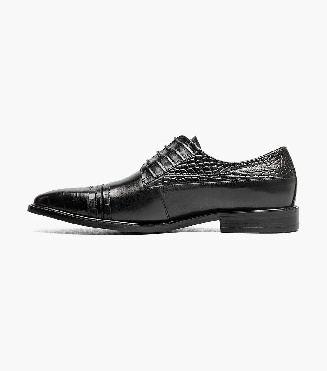 Stacy Adams Martino Cap Toe Oxford Leather Black 25833-001