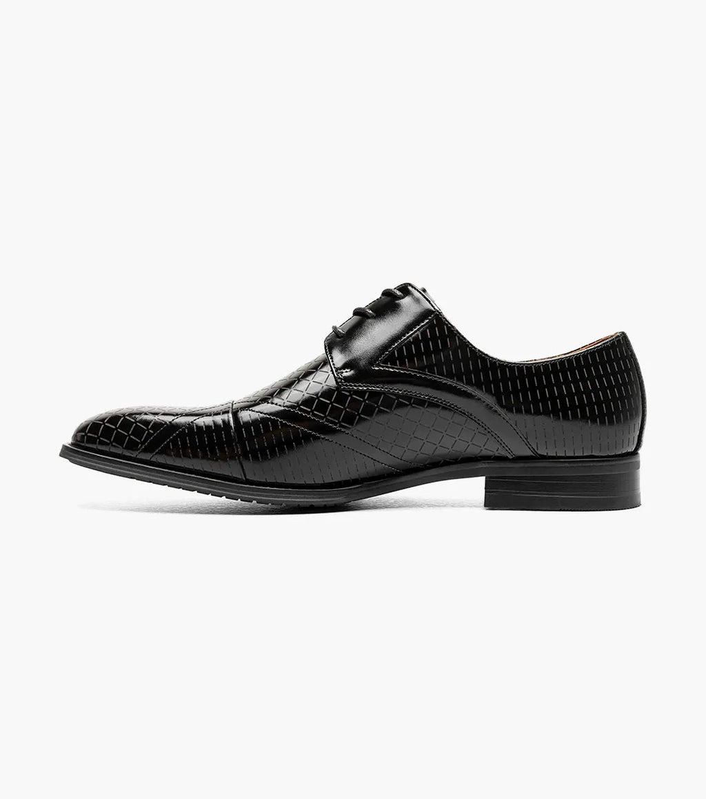 Stacy Adams Hobson Cap Toe Oxford Dress Shoes Black Leather 25764-001