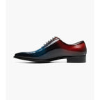 Stacy Adams Shaffer Plain Toe Oxford Shoes Calf Leather Navy Multi 25763-492