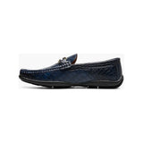 Stacy Adams Embrey Moc Toe Bit Slip-On Dress Shoes Navy 25703-410