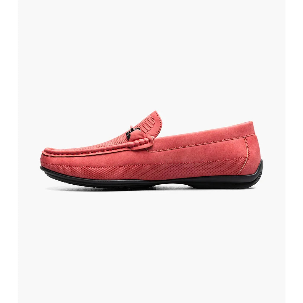 Stacy Adams Colton Moc Toe Bit Slip On Shoes Red 25760-600