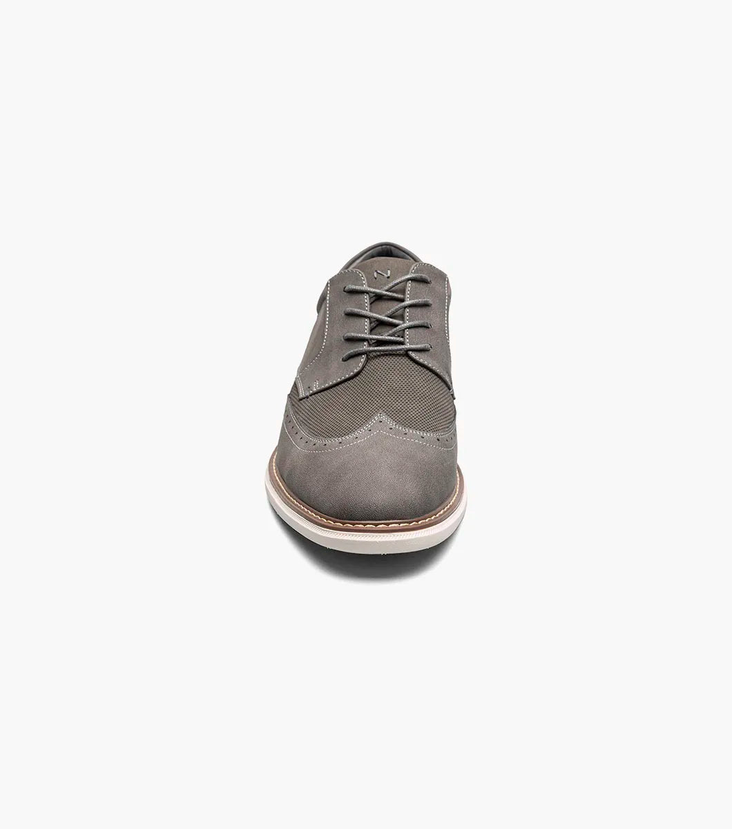 Nunn Bush Chase Wingtip Oxford Walking Shoes Gray Multi 85128-062