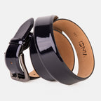 The Dodoma Navy  Patent Leather Belt