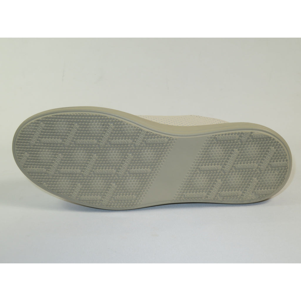 Men's Fashion Sneaker Shoes By SHENBINS Soft Deer Leather Hand Made in Turkey 0811 Beige