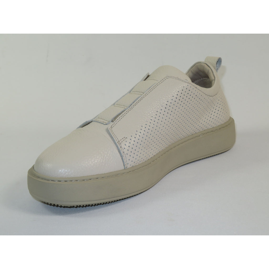 Men's Fashion Sneaker Shoes By SHENBINS Soft Deer Leather Hand Made in Turkey 0811 Beige
