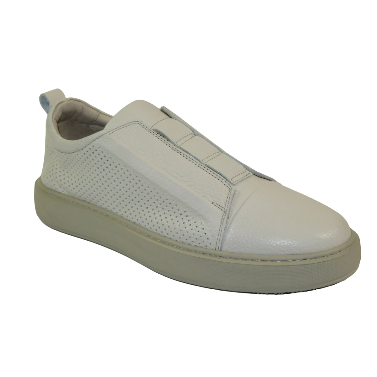 Men's Fashion Sneaker Shoes By SHENBINS Soft Deer Leather Hand Made in Turkey 0811 Beige