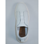 Men's Fashion Sneaker Shoes By SHENBINS Soft Deer Leather Hand Made in Turkey 0811 White