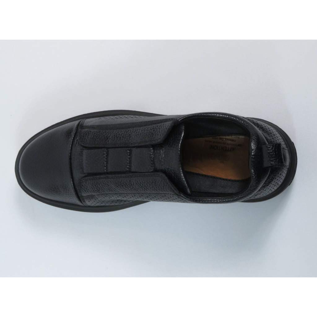 Men's Fashion Sneaker Shoes By SHENBINS Soft Deer Leather Hand Made in Turkey 0811 Black