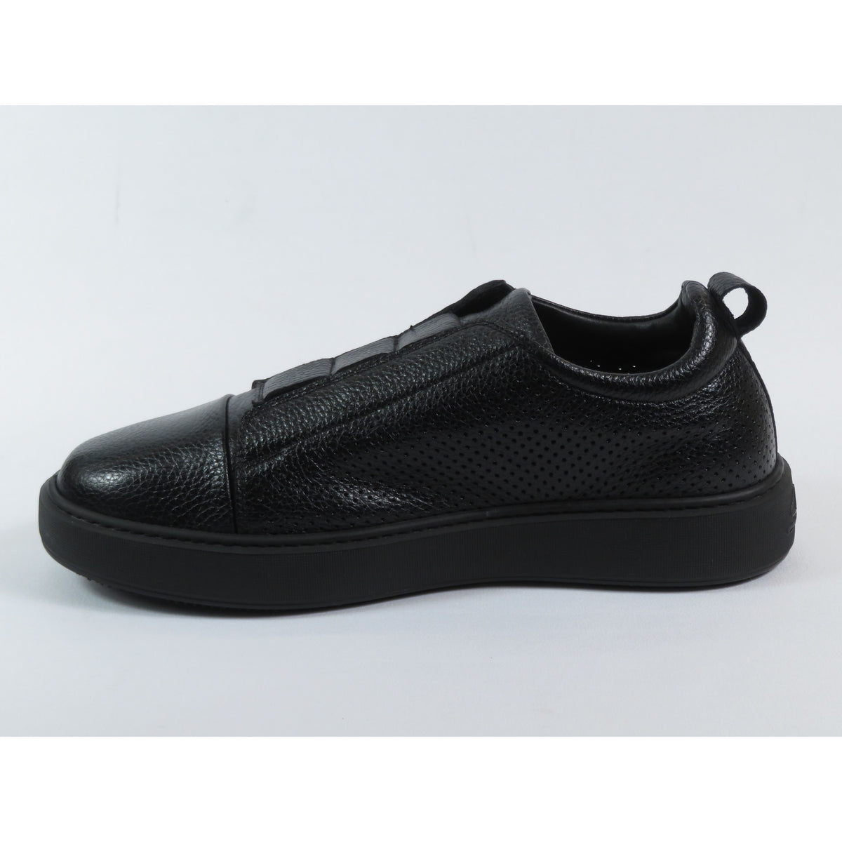 Men's Fashion Sneaker Shoes By SHENBINS Soft Deer Leather Hand Made in Turkey 0811 Black