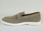 Men's Slip On Shoes By SHENBINS Soft Suede Leather Hand Made in Turkey 0870 Tan