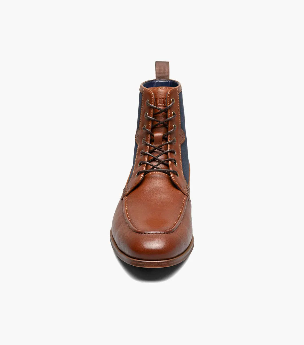 Stacy Adams Brumley Moc Toe Lace Up Boot Tan Multi 25731-238